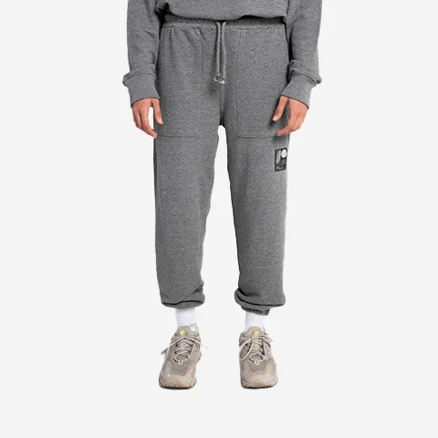 Calça de Moletom Oversized Cinza