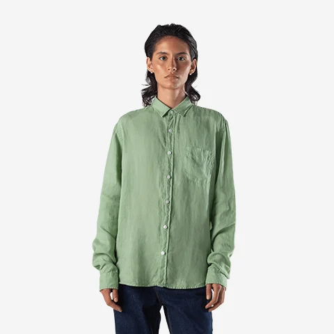Camisa de Linho Verde