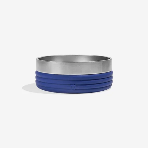 Comedouro para Cachorros Tuff Bowl Rings Blue
