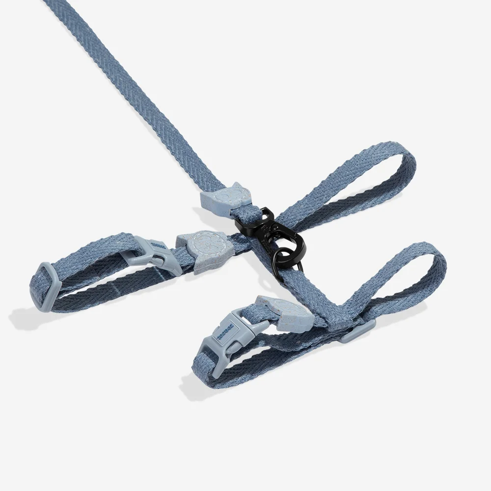 Peitoral com Guia Zee.Cat Naturals Marine para Gatos