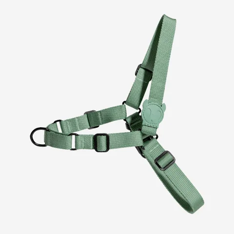 Peitoral para Cachorros Antipuxão Army Green