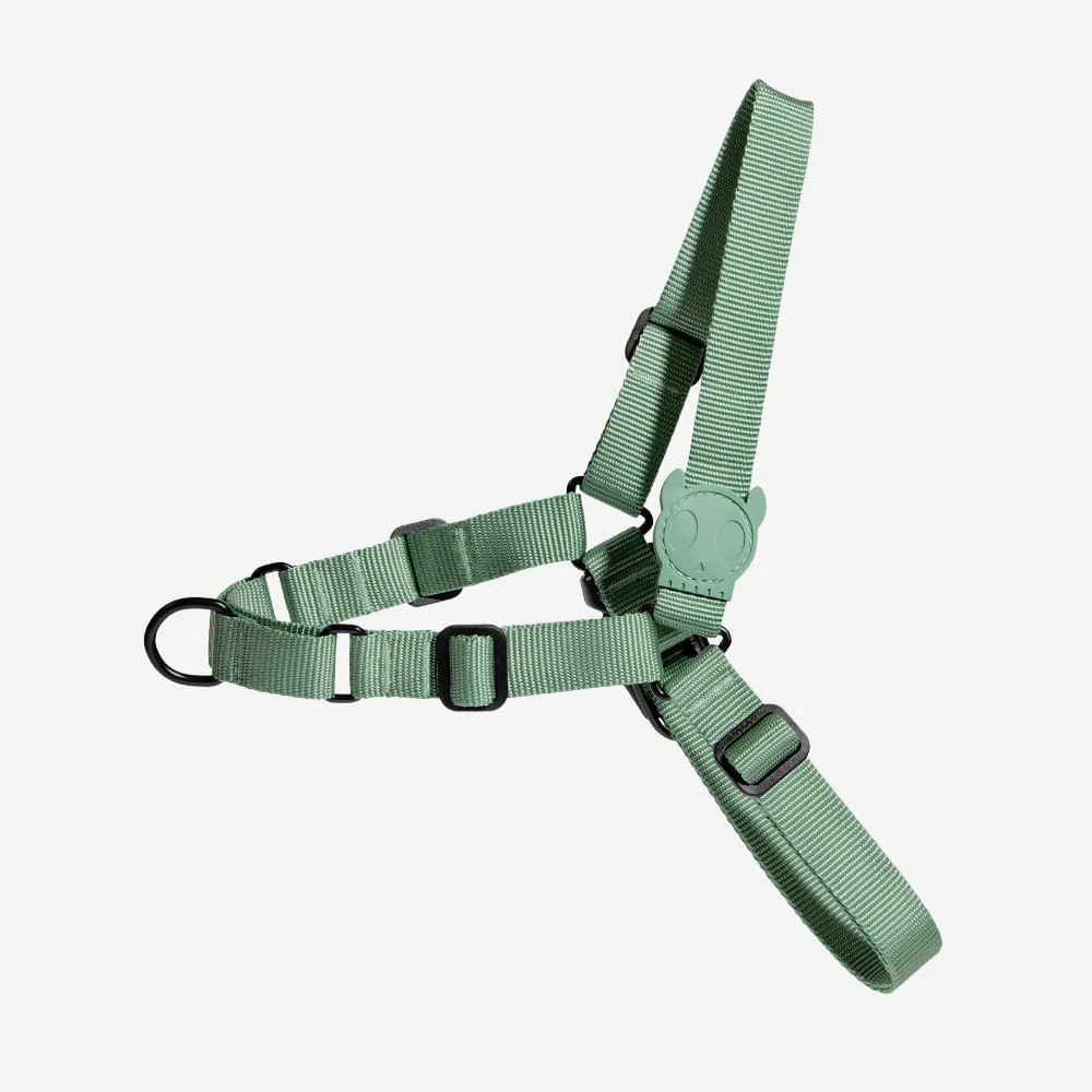 Peitoral para Cachorros Antipuxão Army Green