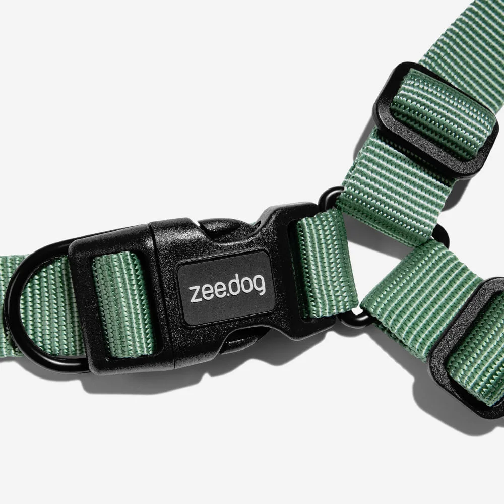 Peitoral para Cachorros Antipuxão Army Green