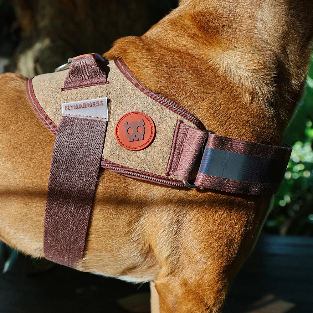 Peitoral para Cachorros FlyHarness Naturals Cocoa